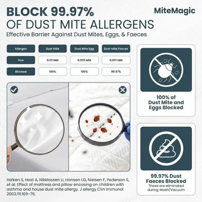 MiteMagic Anti Dust Mite Mattress Encasement