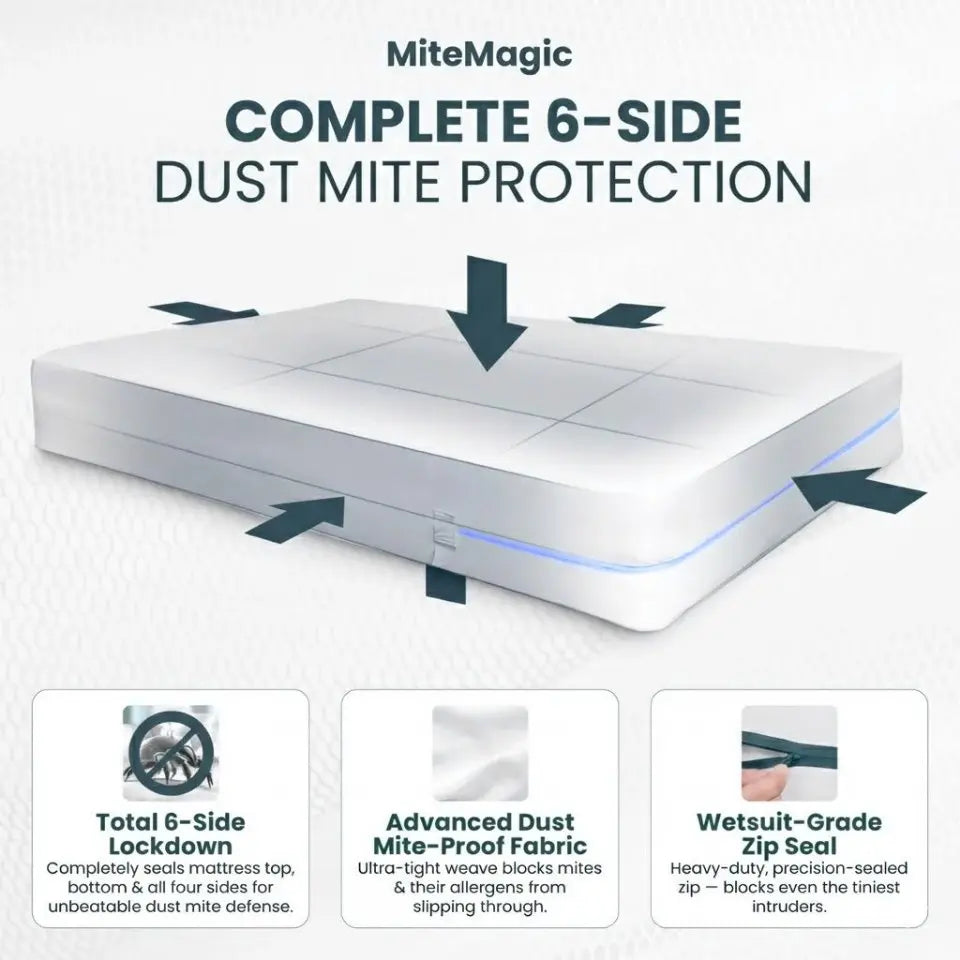 MiteMagic Anti Dust Mite Mattress Encasement
